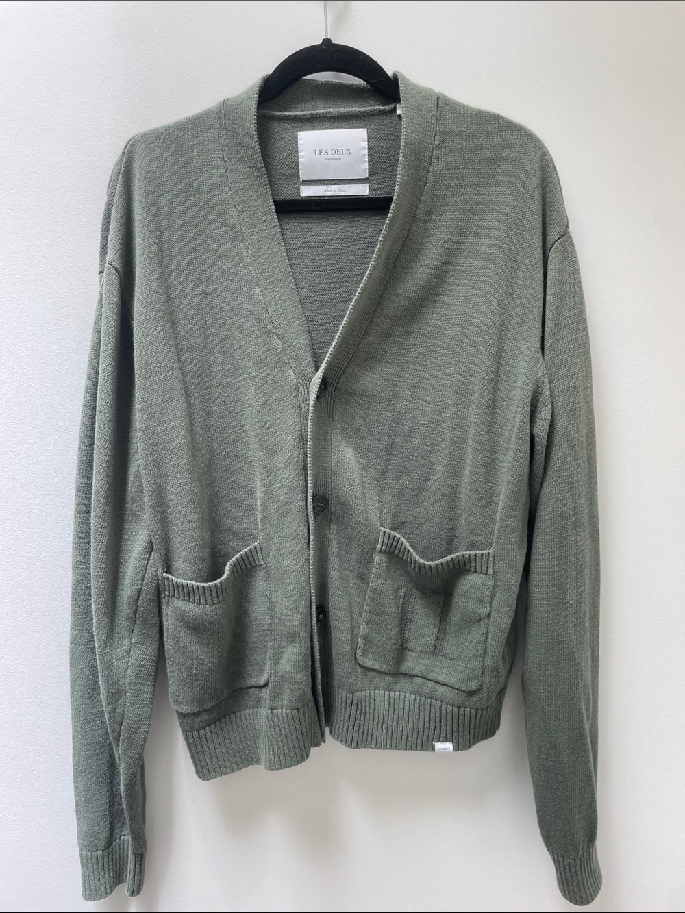 Les Deux Forest Linen Cardigan Size Large